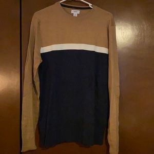 Tan and Navy Men’s Sweater